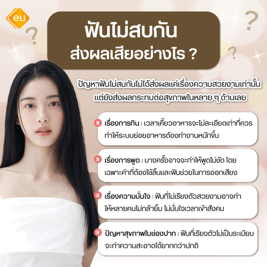 ฟันไม่สบกัน ส่งผลเสียอย่างไร