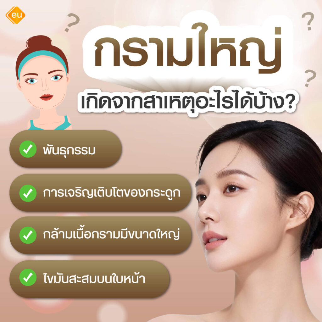 กรามใหญ่ เกิดจากอะไร
