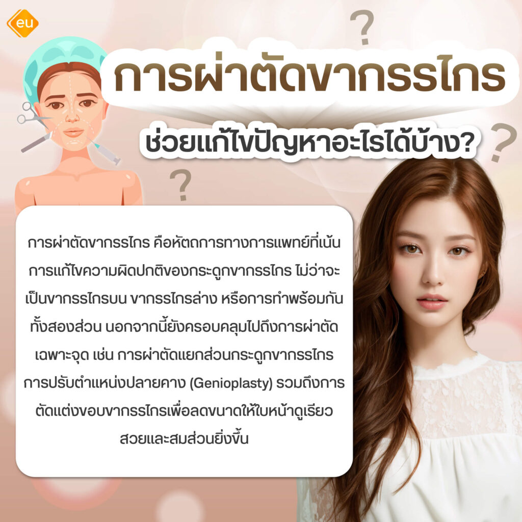 การผ่าตัดขากรรไกร ช่วยแก้ไขปัญหาอะไรได้บ้าง